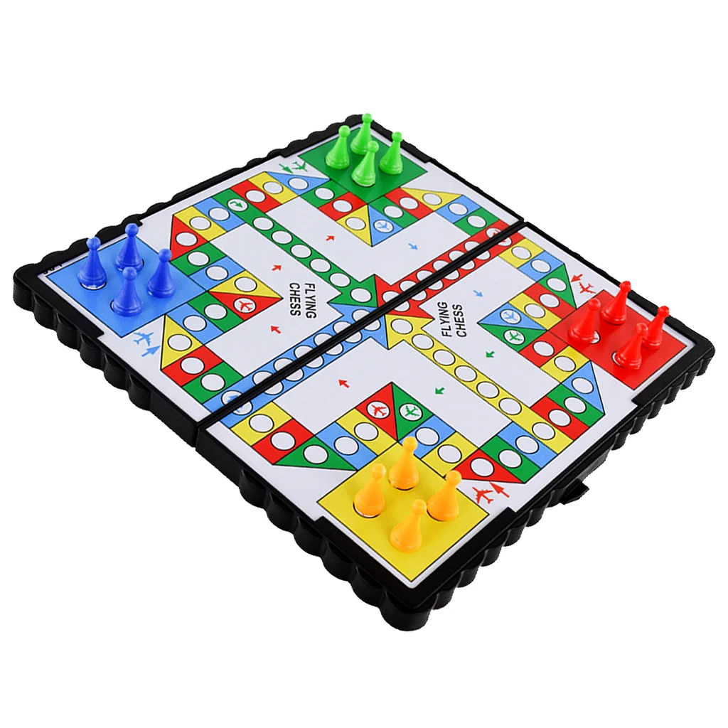  Travel Board Game Plastic Flying Chess Kids Adult Party Game Set