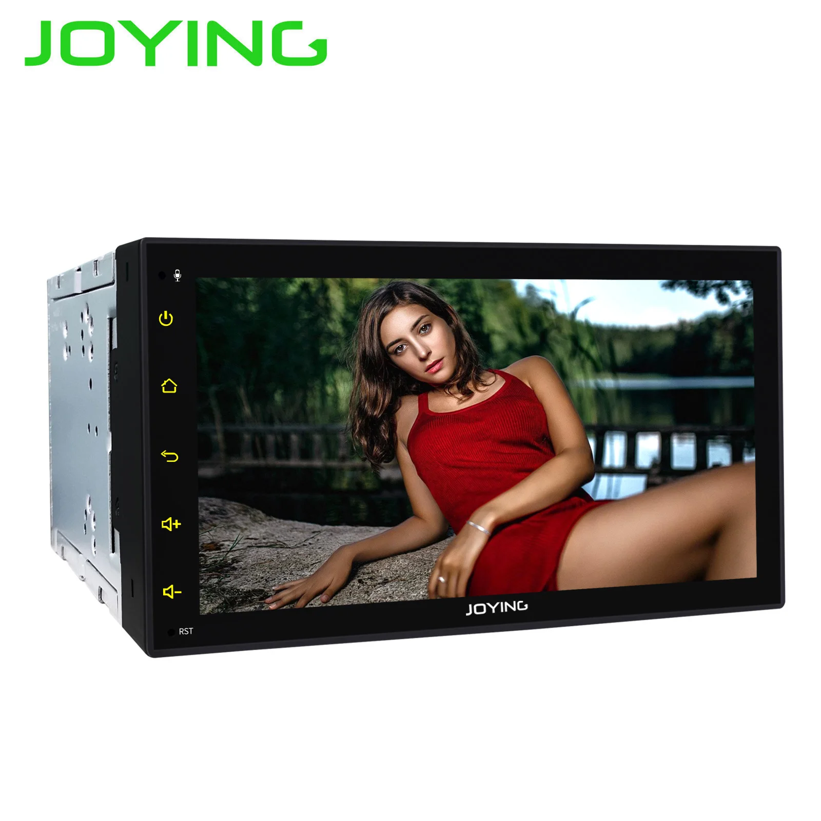 Sale JOYING double 2 din 6.95" car radio Android 8.1 Octa Core with DSP GPS Navigation head unit SWC universal BTstereo audio player 2
