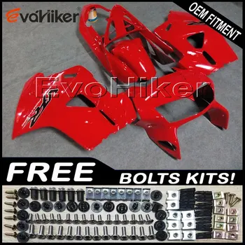 

Custom motorcycle fairing for VFR800 1998-2001 ABS plastic motorcycle panels red+gifts