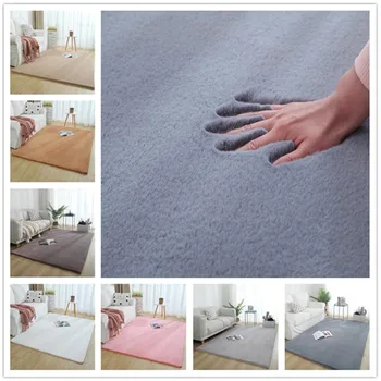 

Faux Fur Rugs and Carpet for Living Room Super Soft Plush Shaggy Carpet Bedroom Kids Room Bedside Mat Hallway Bathroom Floor Mat