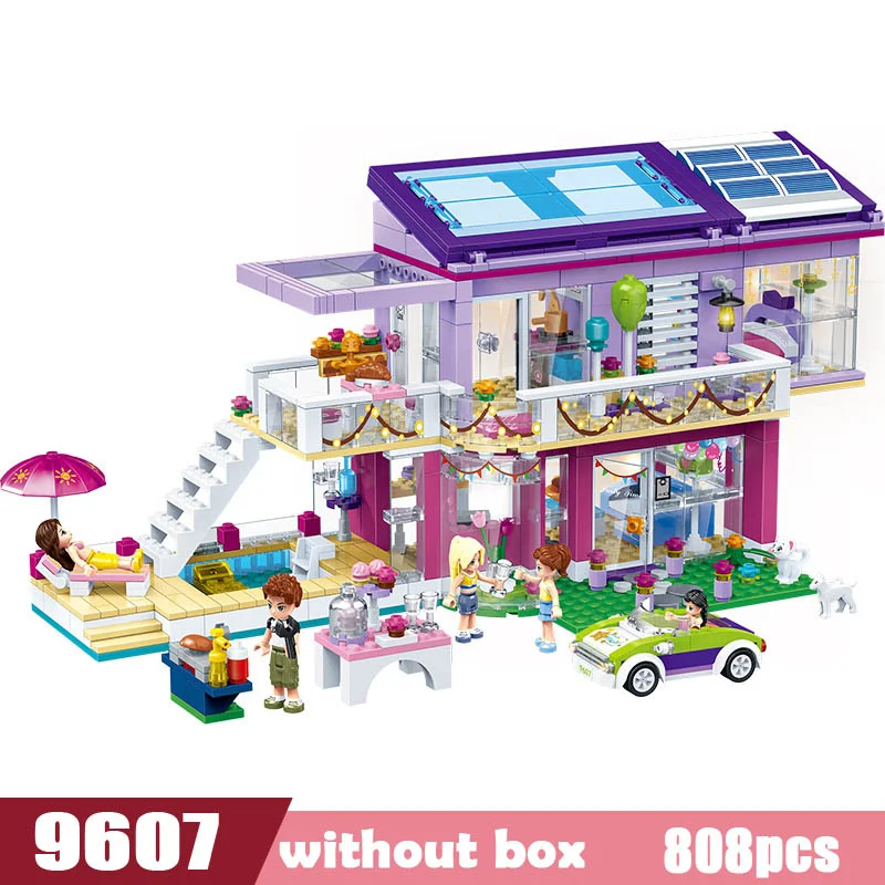 

808pcs Princess House Building Blocks Princess DIY Figures legoinglys Friends Blocks Bricks Model Educational Toys for Girls Gif