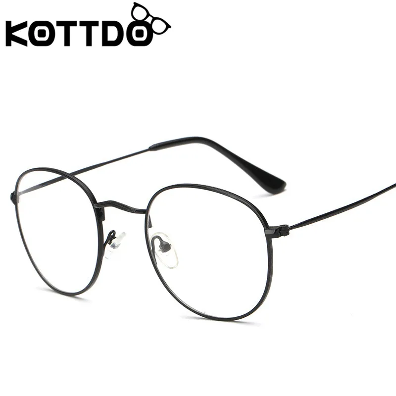 KOTTDO, Модные Винтажные круглые женские очки, оправа, оптическая Классическая оправа для очков, оправа для мужчин, прозрачная оправа для очков