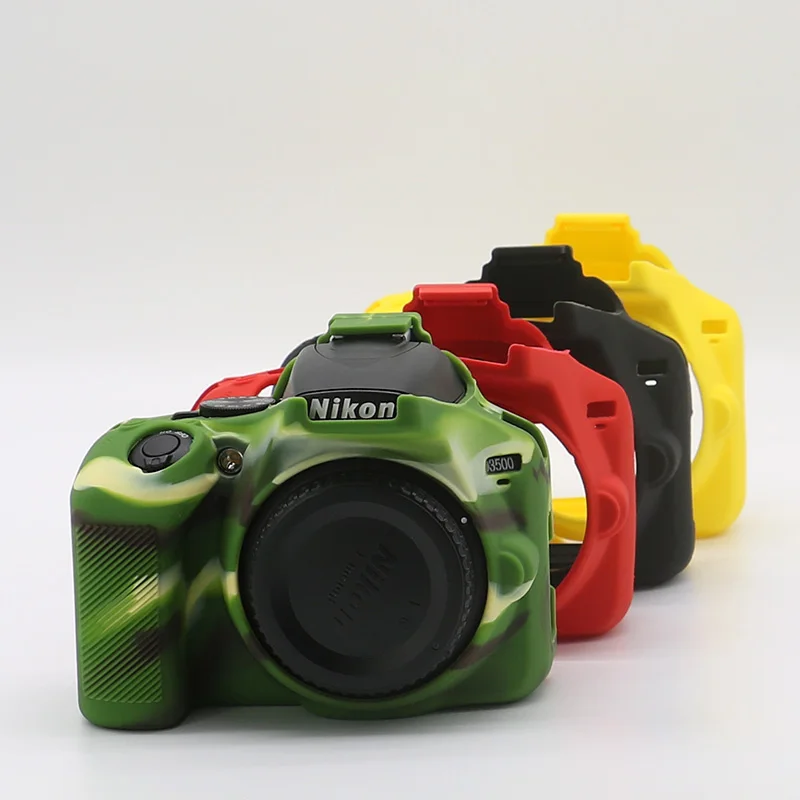 Мягкий силиконовый чехол для камеры, резиновый чехол для камеры Nikon D3500, защитный чехол