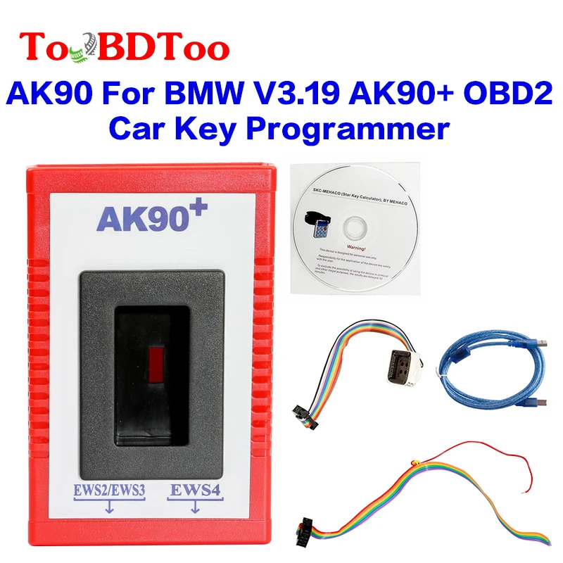 

AK90 For BMW V3.19 AK90+ OBD2 Car Key Programmer For BMW EWS From 1995-2009 AK90 Key Programmer Best Quality