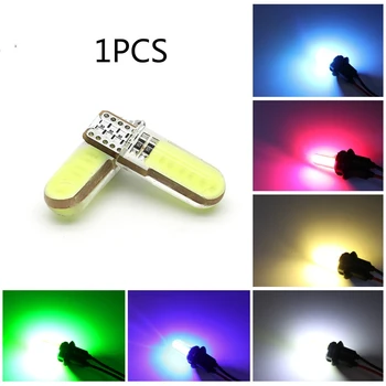 

1PCS T10 COB Crystal Display Width Lamp LED Decoding Dual Resistance 12 Lamp Motorcycle Plug Bubble