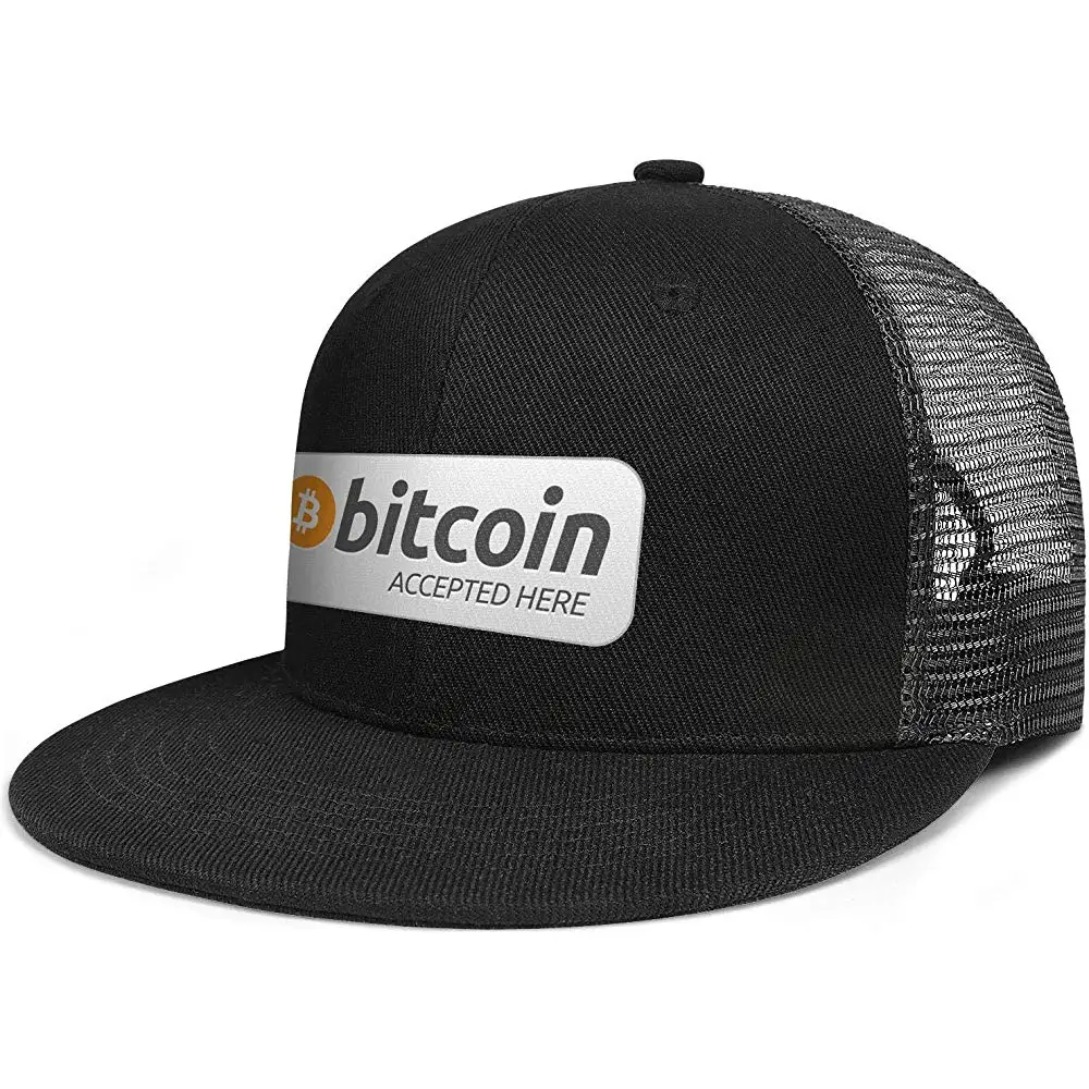 DRTGRHBFG мужские Биткоин хипстерские плоские шляпы Регулируемая сетка папа Биткоин бейсболки