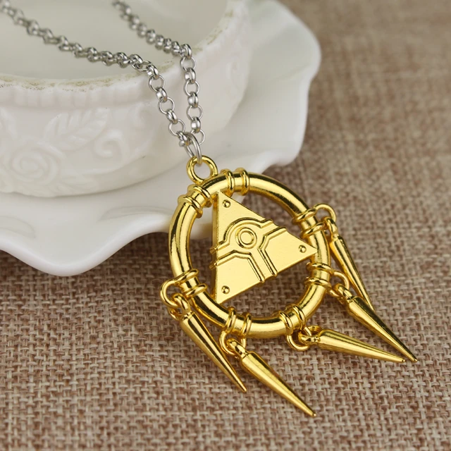 Yugioh Yu-Gi-Oh! The Millenium Puzzle Illuminati Pyramid Horus Ra Evil All  seeing Eye Men's Pendant Necklace Pewter Gold plated Pendant Money Wealth  Lucky Charm Protection Amulet w Brass ball chain: Buy Online