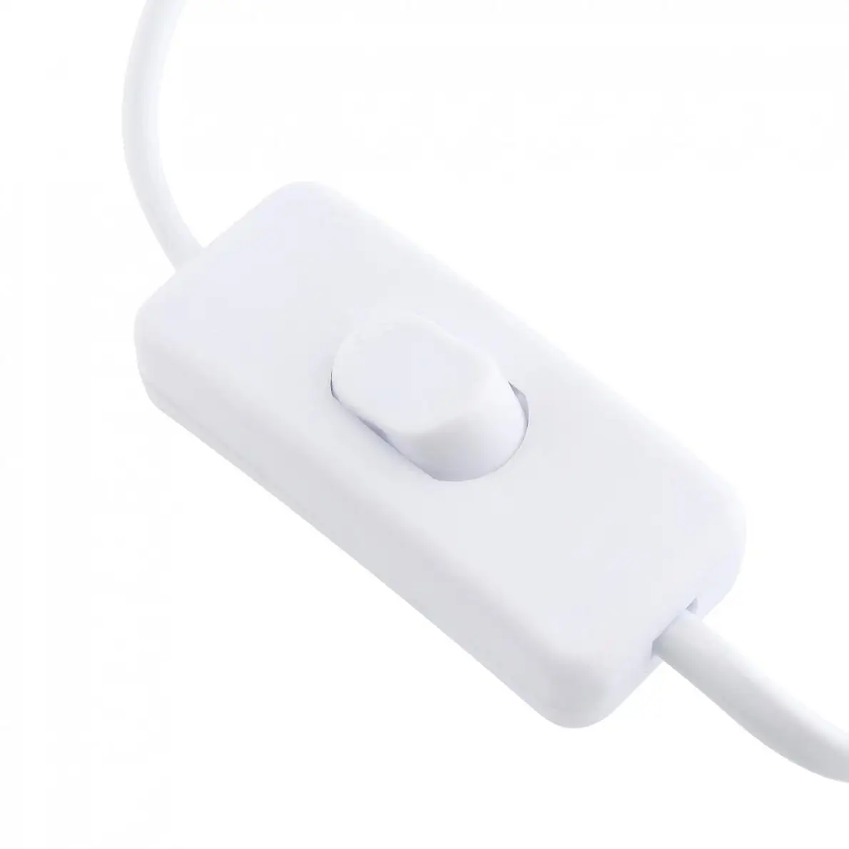 360 Degrees Lamp Holder Clip 50CM Flexible Clip on Switch LED Lamp Holder Socket with Metal Hose and 1.25M Wire