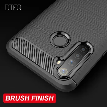 

Case for Realme 5 5i 5 Pro 6i C2 2 Wire Drawing Soft Back Cover Carbon Fiber Matte Silicone Case for Oppo Realme X2 XT Q