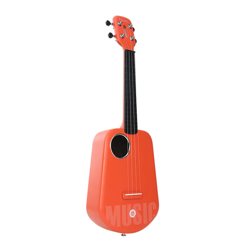 Populele 2 умная гитара укулеле концертный сопрано от Xiaomi светодиодный Bluetooth укулеле 4 струны 23 дюймов Акустическая Электрогитара Uke - Цвет: Оранжевый