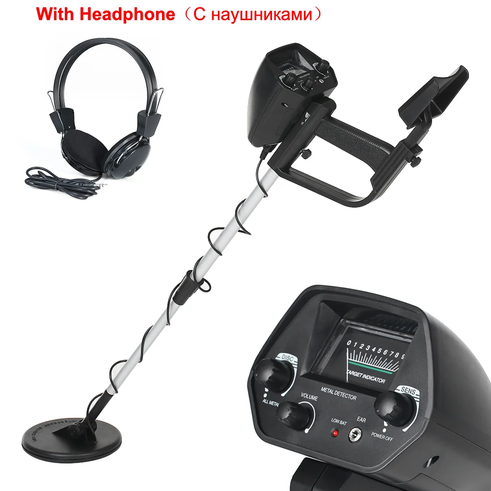 With Headphone MD4030 KKmoon Регулируемый подземный металлоискатель детектор золота Охотник за сокровищами трекер Искатель металлосхема детектор - Цвет: With Headphone