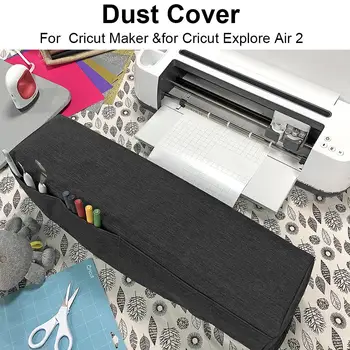 

Dust Cover Durable Sturdy Protection Case with 2PCS Wide Relastic Bands for Cricut Maker Explore Air 2