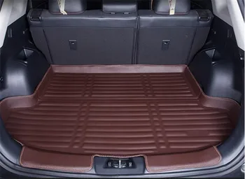 

Car styling 3D three-dimensional PU tail box protective carpet pad trunk luggage pad for Volkswagen Touran L 2016-2019