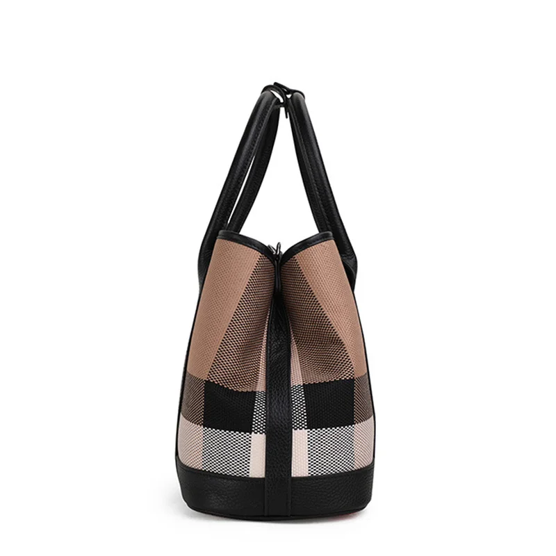 Women's Bags Soft Leather Canvas Large Capacity Tote