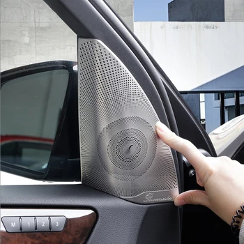 

Stainless Steel Car Door Audio Speaker Cover Trim for Mercedes Benz ML GL Class GLS GLE X204 X166 W166 Car Accessories