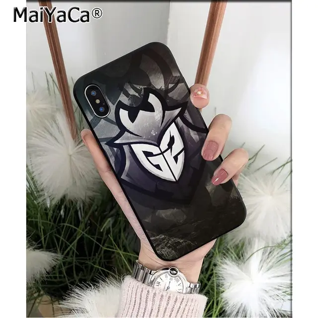 FHNBLJ G2 Esports Club TPU Soft Silicone Phone Case Cover for Apple iPhone 8 7 6 6S Plus X XS MAX 5 5S SE XR 11 11pro max Cover A6