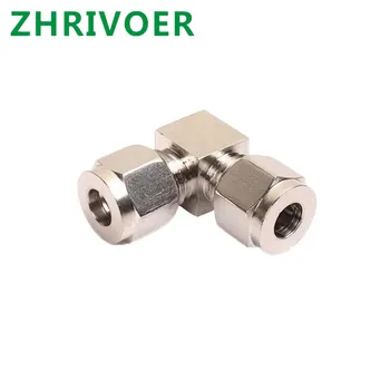

3 4 6 8 10 12 1/8" 1/4" 3/8" 90 Degree CURVE Tube Fitting Ferrule Connector Stainless Steel Pipe Fittings 304 Two Ferrule O.D