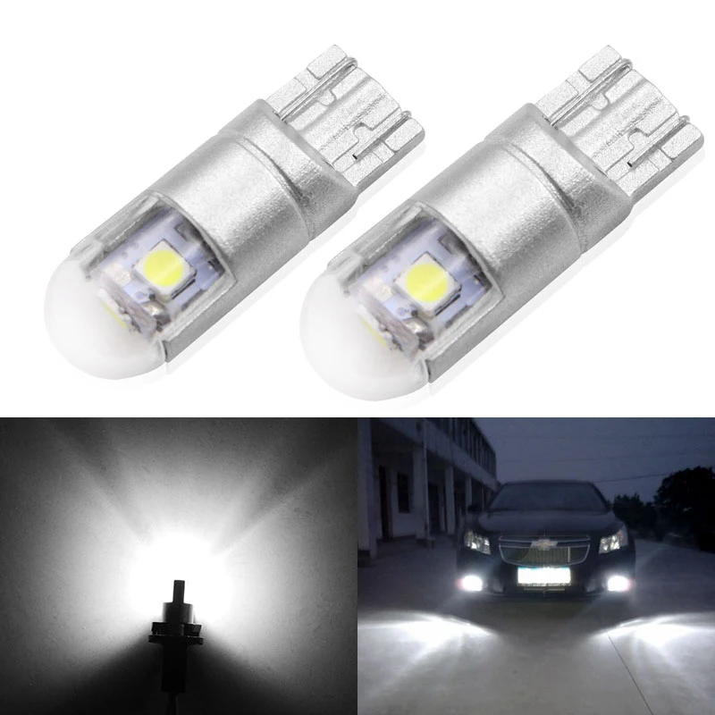 

2x High Power Car Led W5W T10 194 168 3030 Chip Bulb Lamp Interior Side Wedg Light Parking External Signal Lights Univera DC12V