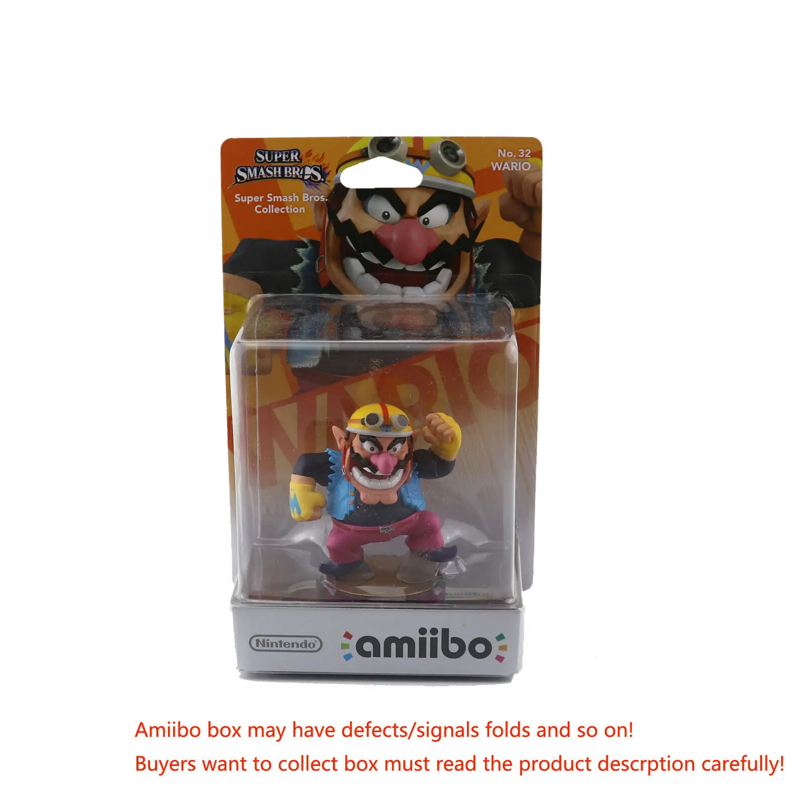 Wario Фигурка Amiibo из серии Super Mario Luigi Peach Yoshi Bowser Donkey Kong для wii U - Цвет: Wario