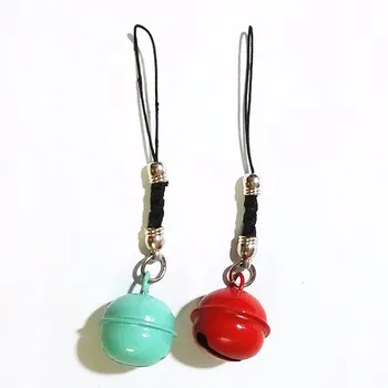 

Fashion Candy Color Metal Bells Key Chain Mini Small Pendant Trinket Keyrings Ornaments Accessories Car Keychain