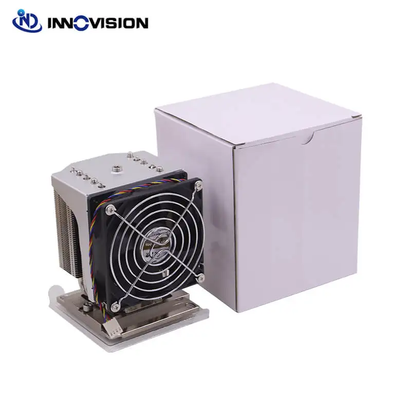 Ativo Servidor Dissipador de Calor 3647 Quadrado com Heatpipe Servidor Cpu Cooler com 9025 mm Bastante Ventiladores de Refrigeração 4u - Imagem 5