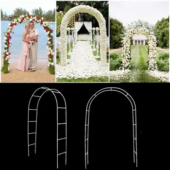 

Iron Wedding Arch Decorative Garden Backdrop Pergola Stand Flower Frame For Marriage birthday wedding Party Decoration DIY Arch