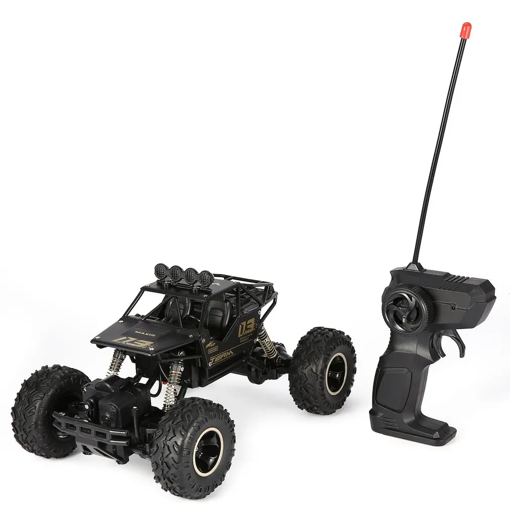 1/16 2,4 GHz сплав корпус Rock Crawler 4WD двойные двигатели внедорожный Радиоуправляемый автомобиль пульт дистанционного управления багги Bigfoot скалолазание автомобиль игрушки