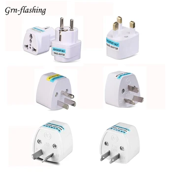 

Universal UK AU EU US To US/UK/EU/AU Power Plug Adapter 2 3 Pin Connector Euro China Travel Electrical Adapter Socket Converter