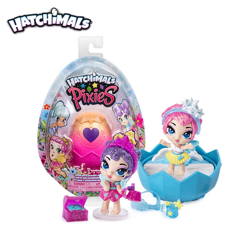 Подлинный S6 Hatchimals Pixies Королевский Снежный шар 8 цветов случайно отправленный люк