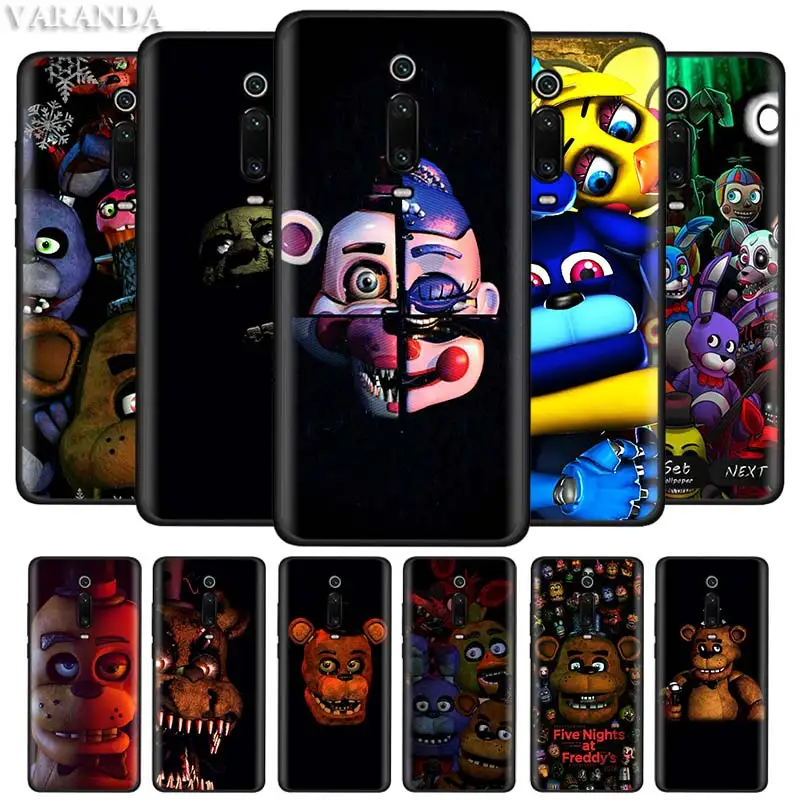 Чехлы Five Nights At Freddy's Fnaf Freddy для Xiaomi Redmi Note 8 8T 7S 7 6 K20 Pro 8A 7A 6A черный мягкий
