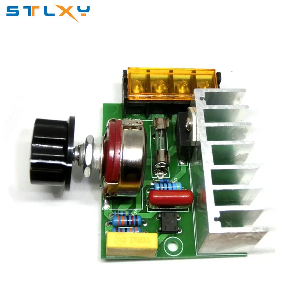 4000W 0-220V AC SCR Electric Voltage Regulator Motor Speed Controller Dimmers Dimming Speed With Temperature Insurance dc motor speed controller motor speed controller voltage regulator electric motor speed controller