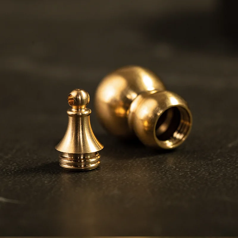 brass gourd rope pendants (3)