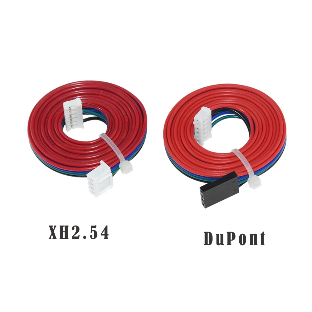 

1PCS 1M DuPont Line Two-Phase XH2.54 4pin to 6pin Terminal Motor Connector Cables for Nema 42 Stepper Motor 17hs4401