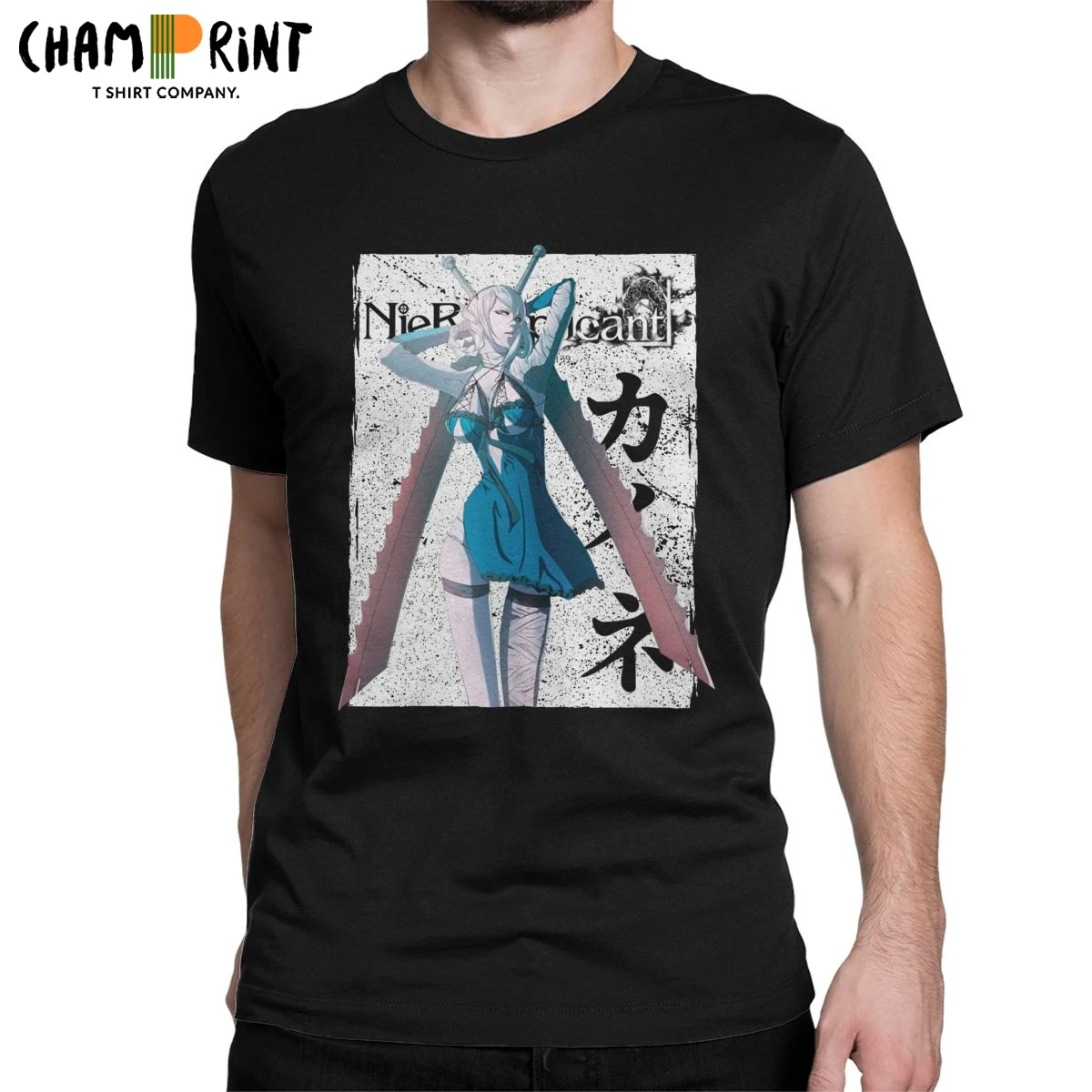 ケイン剣ニーアreplicant 21 Gestalt Tシャツメンズ純粋な綿カジュアルtシャツoネックゲームwaifu Tシャツ ギフトアイデアトップス Tシャツ Aliexpress
