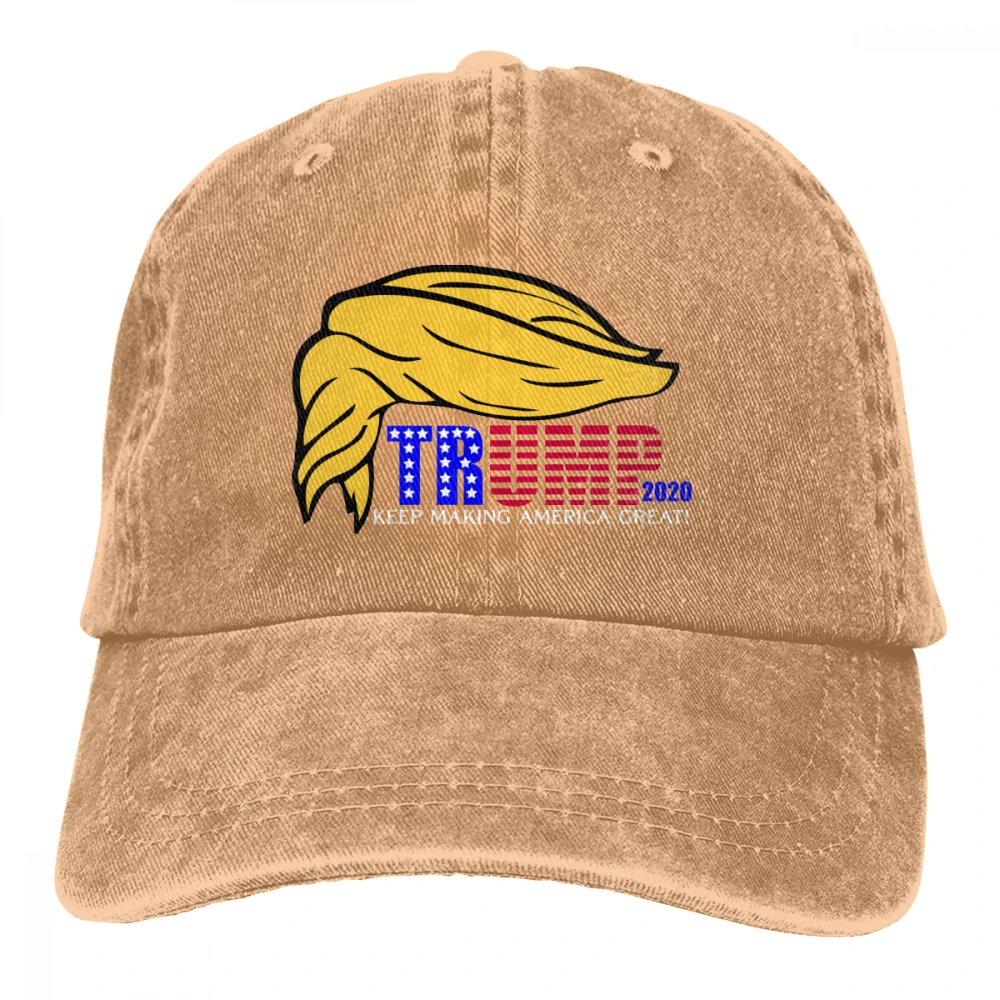 

Trump 2020 MAGA Casquette Natural Unisex Mens Womens Denim Strapback Baseball Cap Adjustable Golf Dad hat