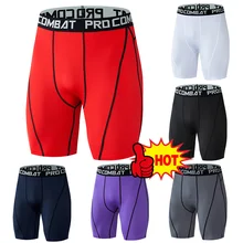 Pantalones cortos de culturismo para hombre, ropa interior de entrenamiento, ajustados, elásticos, de compresión, 2021