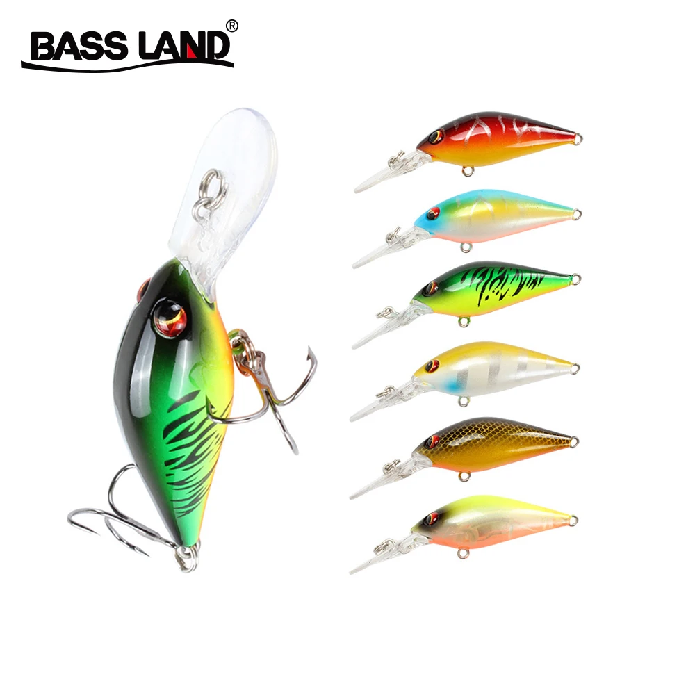 Bassland crank жесткая приманка для рыбалки crankbait stickbait воблеры для щуки leurre pesca для морской рыбалки бас форель Мускусная Япония