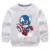 Disney Avenger Captain America Boy Hooded Sweatshirt Kids Boy Пуловер Свитер Детская одежда Детские Топы для 2-12 Лет