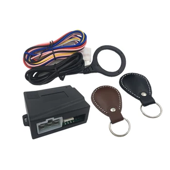 

New 12V Auto Car Alarm induction Invisible Dark Lock Car Engine Push Start Button RFID Lock Ignition Starter Stop Anti-theft