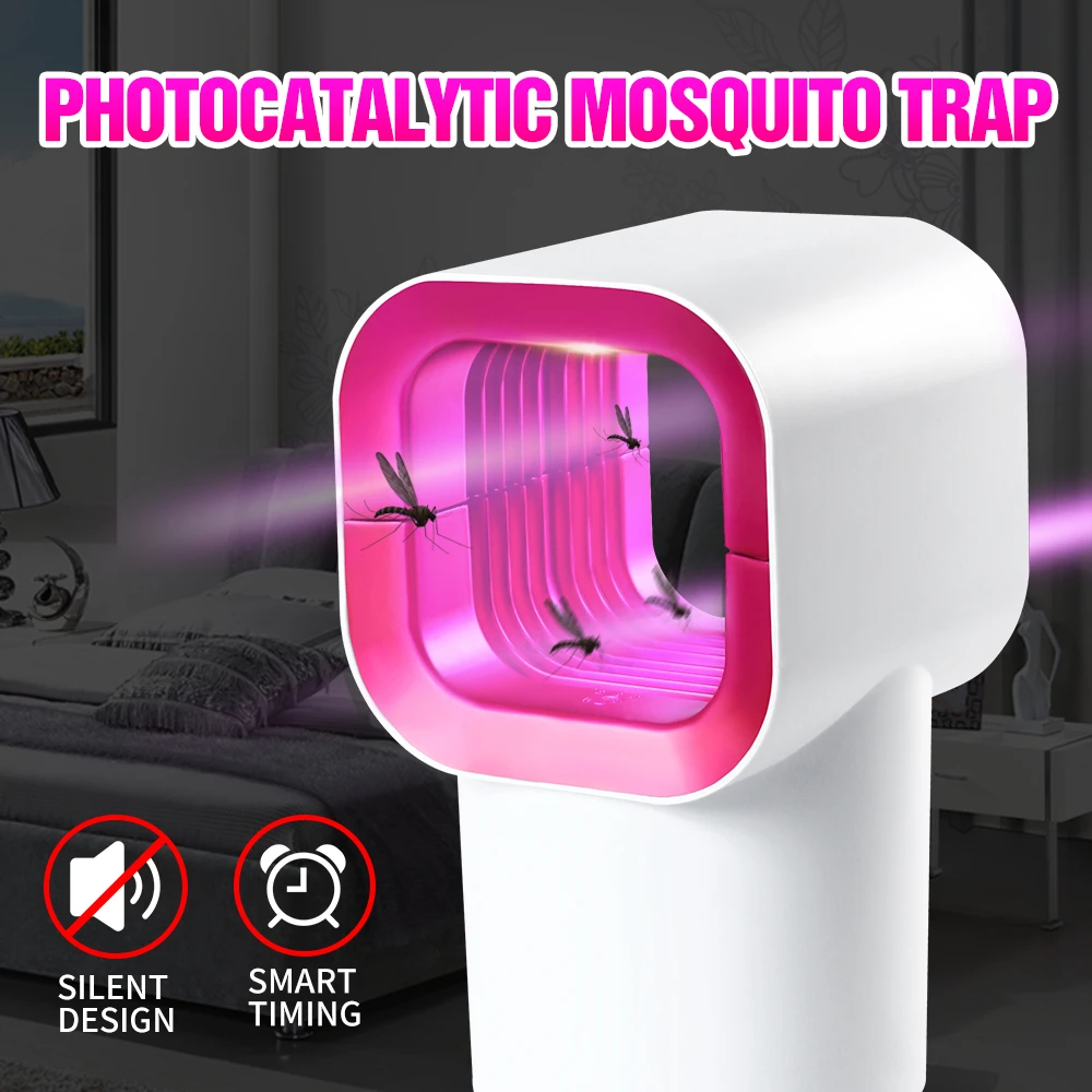 

5V USB Atrapa Mosquito Killer Trap Lamp Led UV Photoctalytic Bug Zapper Insect Trap Led Lampara Mata Mosquito 15W Night Light