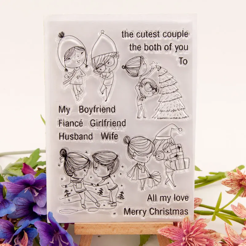 

friend Metal Cutting Dies or Transparent Clear Stamp for DIY Scrapbooking/photo album Decorative Card making