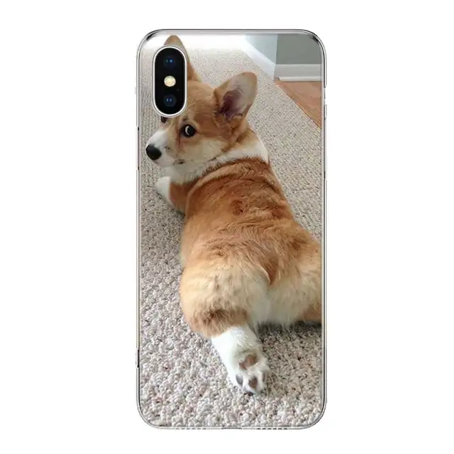 Cute lovely Corgi dogs animal Phone Case Cover For iPhone 13 11 Pro 12 Mini 7 8 6 6S Plus + XR X XS MAX SE 5 5S Art Customized TV224-2