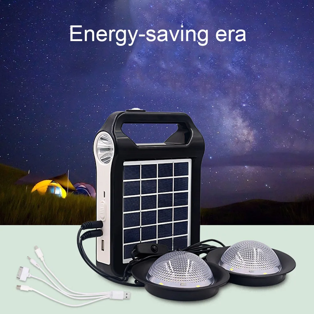«Лучшее» портативная система генератора солнечных панелей USB порт встроенный светильник освещения 889