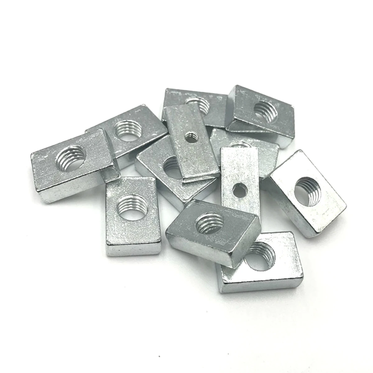 5 50pcs Square Nut M3 M4 M5 M6 M8 Rectangular Nuts Aluminum Profile Accessory Slider Block