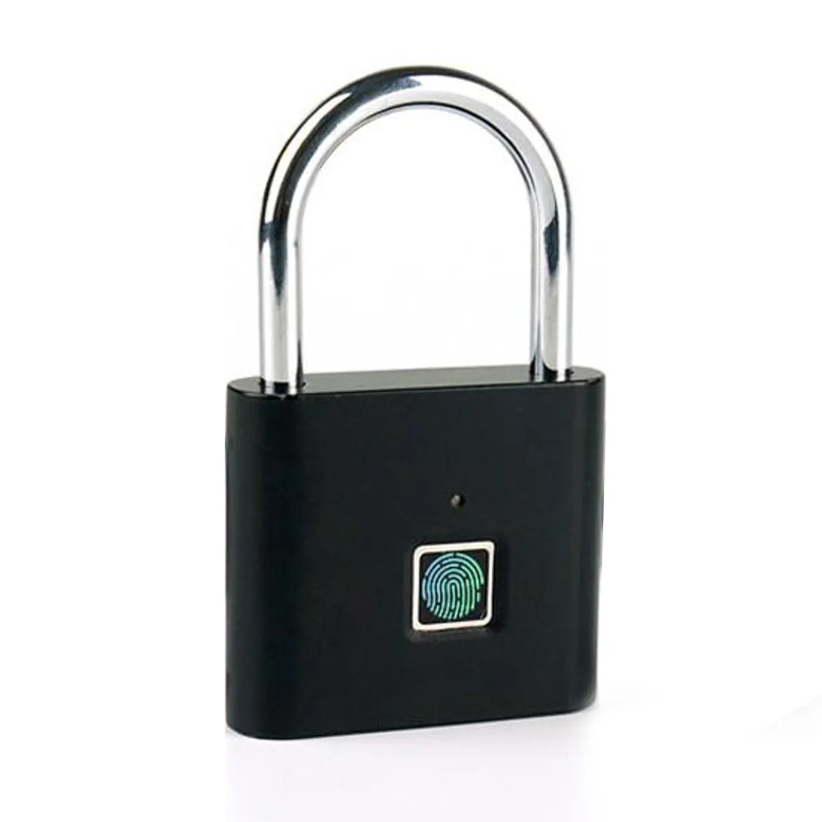 USB Перезаряжаемый умный безключевой электронный замок с отпечатком пальца домашний Противоугонный замок безопасности дверь Багаж Замок для чемодана - Цвет: Черный
