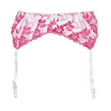 Цветочная подвязка набор Пастельная одежда в готическом стиле сексуальное женское белье цельный женский сексуальный костюм нижнее белье порно Тедди белье подвязки розовый