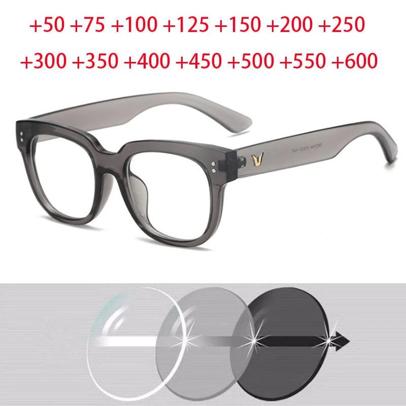 Oversize Big Frame Leesbril Verziend Brillen Mannelijke Vrouwelijke Verziendheid  Bril Met Dioptrie + 0.5 + 0.75 + 1.0 + 1.25 Tot + 6.0|Women's Reading  Glasses| - AliExpress