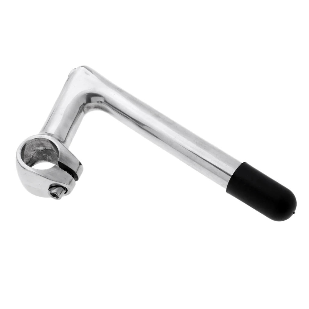 Silver 22,2 × 25,4 мм Gooseneck Quill рукоятка из алюминиевого сплава части велосипеда с зажимом на руль труба с резьбой фиксированная Шестерня дорожные складные велосипеды - Цвет: Silver