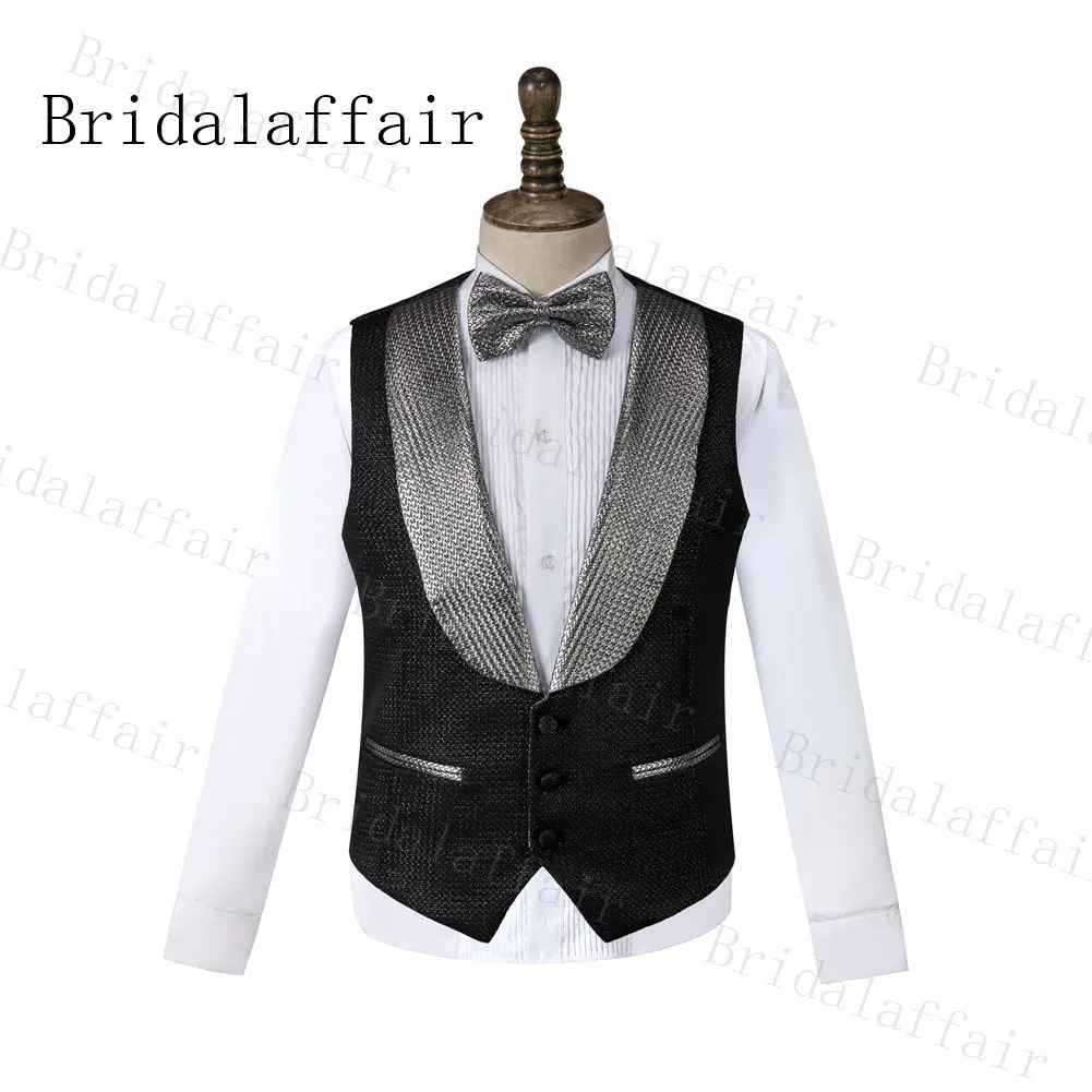 Bridalaffair стиля хэви-метал мужские костюмы синяя лента черный уникальный свадебный дизайн мужской смокинг жениха костюм элегантное платье 3 шт