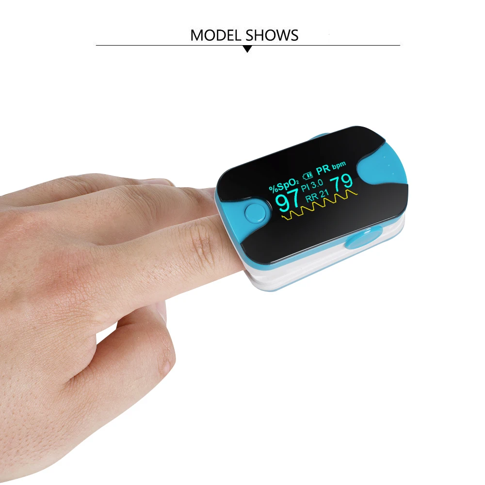 New Color OLED Fingertip Pulse Oximeter With Audio Alarm & Pulse Sound - Spo2 Monitor Finger Puls Oximeter